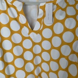 Yellow and White New York and Co Dress